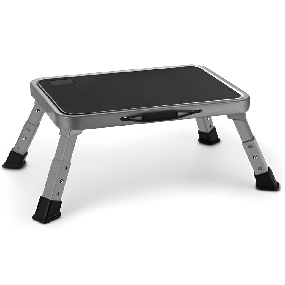 Jocauto foldable step stool with non-slip platform for safer reach.