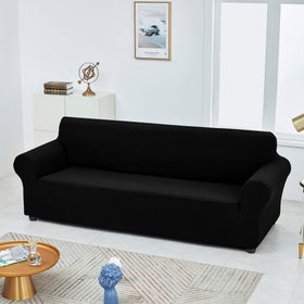 Joccun Stretch Loveseat Slipcover edge close-up with durable stitching on seams.