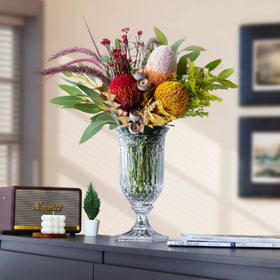 Joeyan floor-vase size fits living rooms and entryways for dramatic displays.