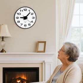 JoFomp living room decor glow clock enhances ambience while keeping time.
