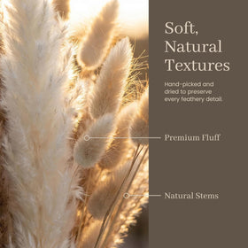 JOHOUSE care guide suggests fluffing and light grooming for long-lasting decor.