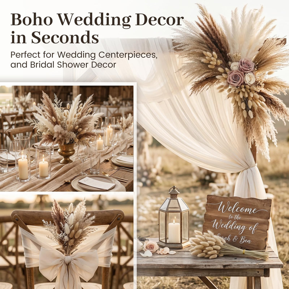 JOHOUSE reeds-stem array offers natural height for floor vases and entryway styling.