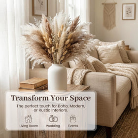 JOHOUSE silk grass texture shown in lush, full-bodied arrangements.