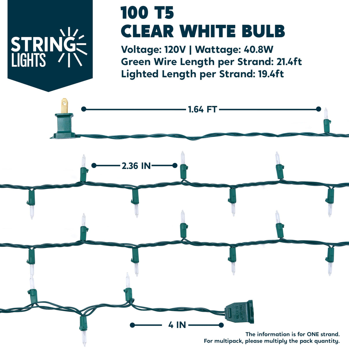 Joiedomi durable insulated wire supports year-round use with indoor-outdoor rating.