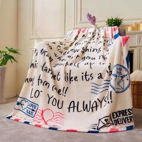 Joiedomi flannel throw cozy touch draped on sofa for relaxed lounging.