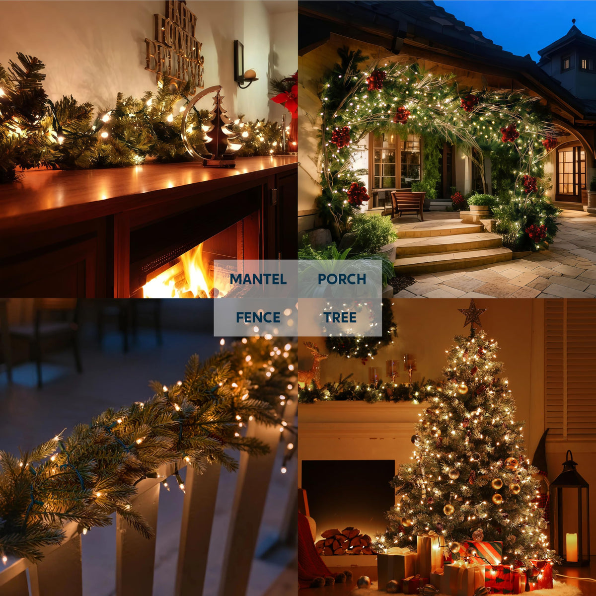 Joiedomi green wire string lights offer flexible setup and visible glow.