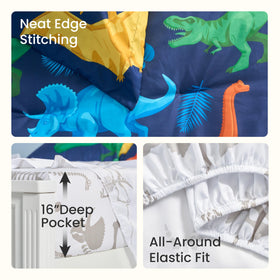 Joiedomi kid twin set packaging highlights easy care