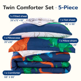 Joiedomi kid twin design showcases vibrant color and durable fiber