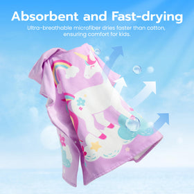 Joiedomi dinosaur hooded towel makes bath time fun and quick-dry.