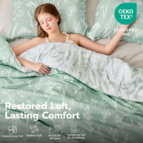 Joiedomi brushed microfiber fabric feels soft and quiet to the touch