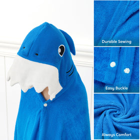 Joiedomi Shark Hooded Towel showing vibrant colors and playful shark