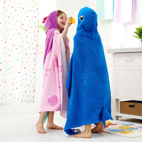 Joiedomi Shark Hooded Towel with shoulder carry bag for travel