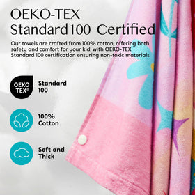 Joiedomi Unicorn Hooded Towel soft cotton, gentle on skin