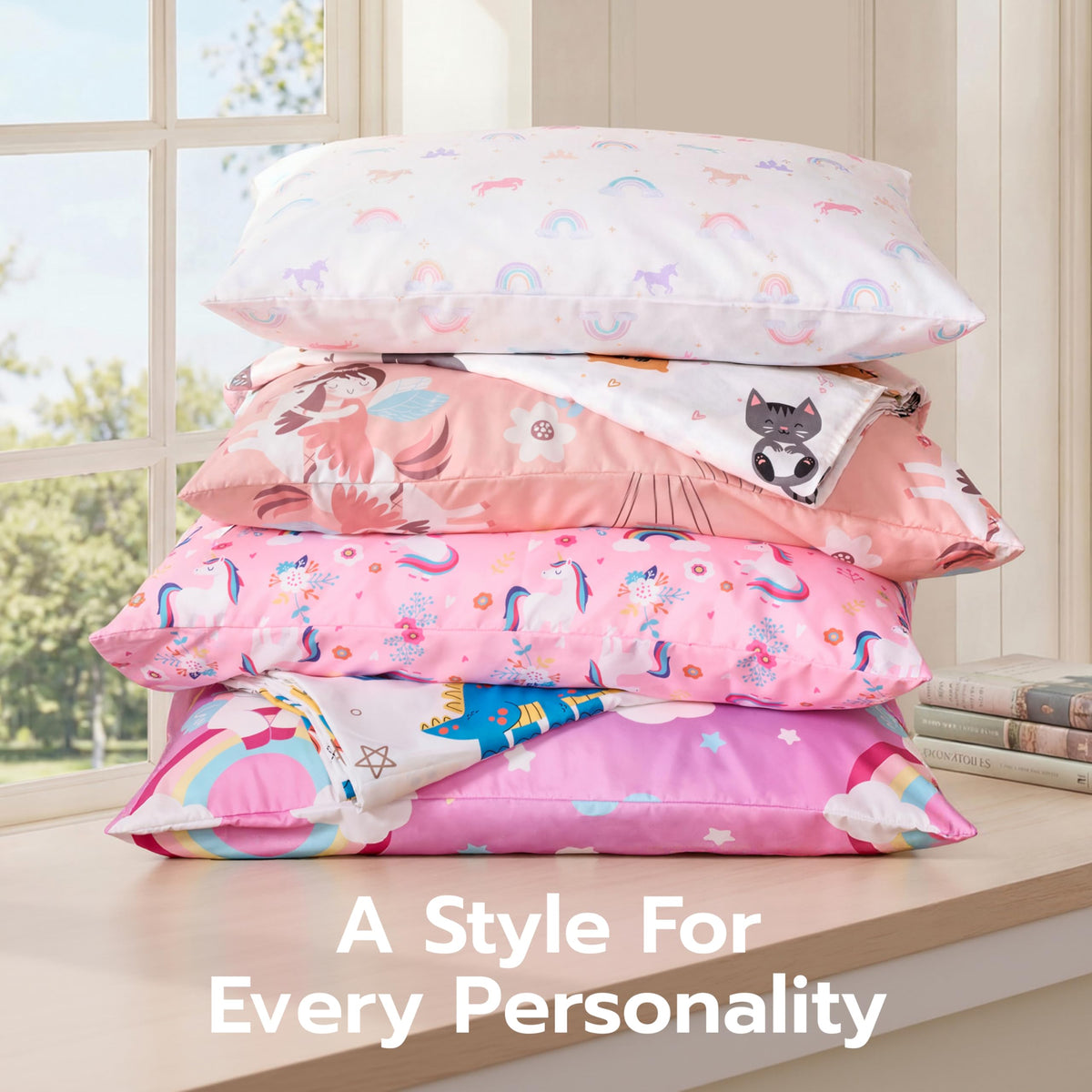Joiedomi Unicorn Twin Sheet Set Oeko-Tex certified safety