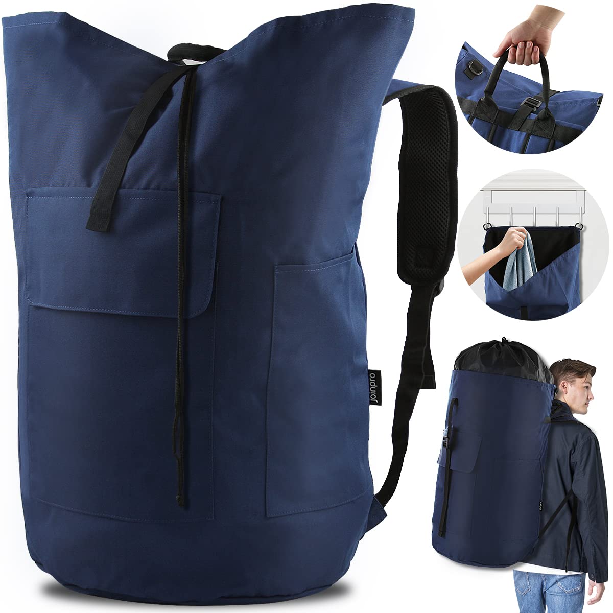 JOINPRO Laundry Backpack 125L capacity ready for bulky loads on campus