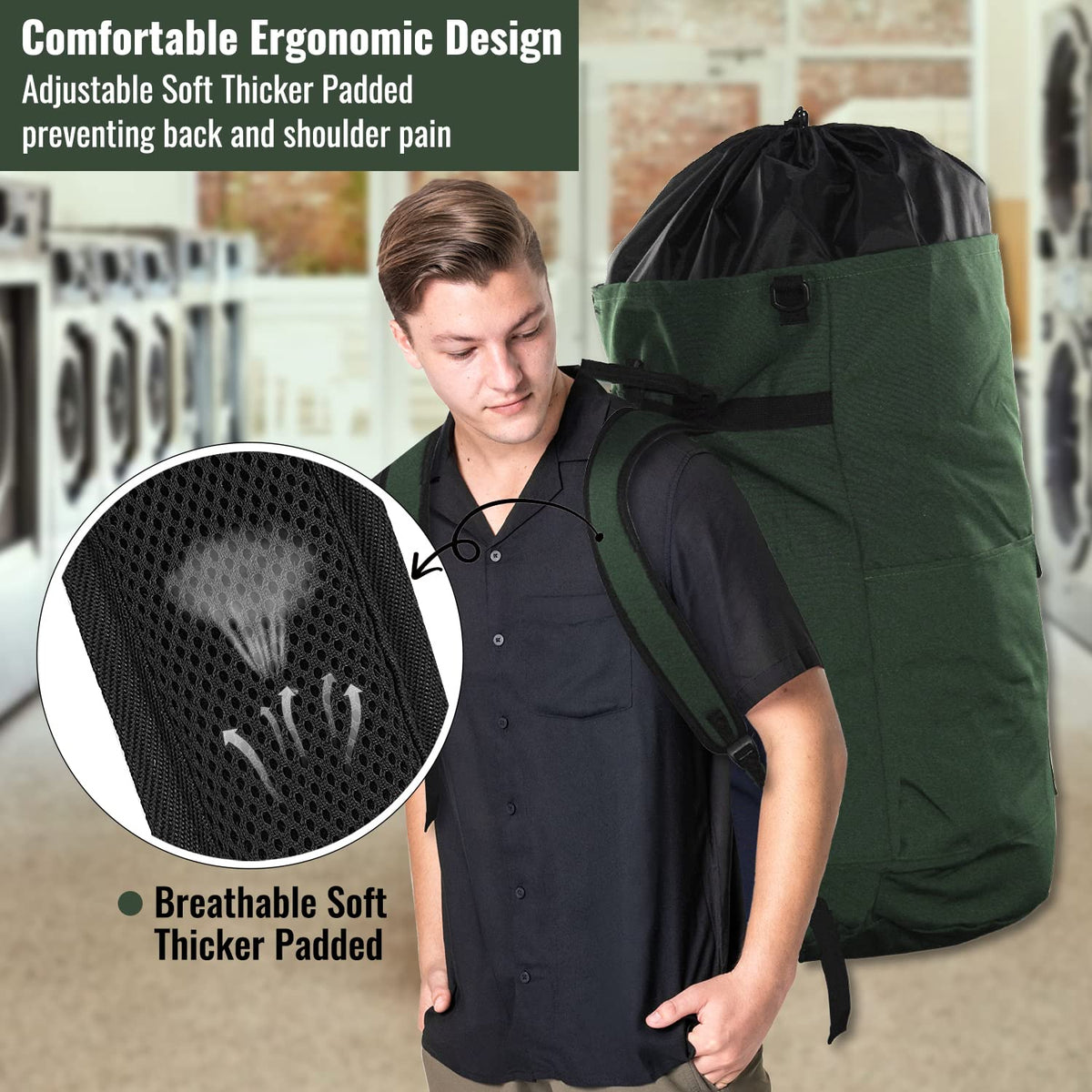 JOINPRO design eases stair climbs and laundromat trips for daily use.