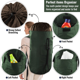 JOINPRO three outer pockets keep detergents and small items organized.