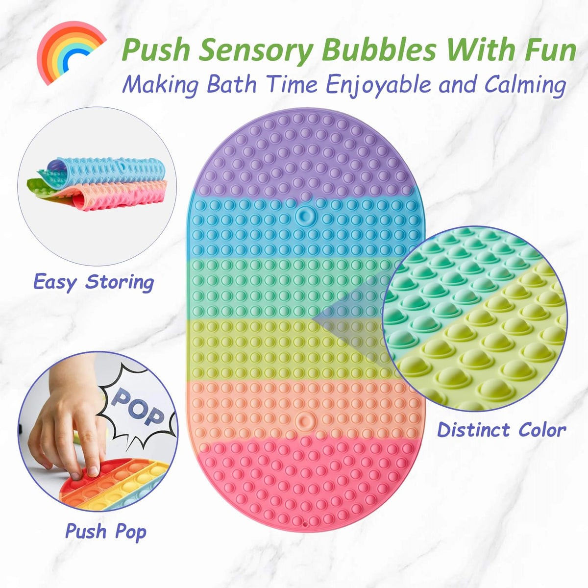 Joiyota kids sensory bath toy adds tactile fun to tub play.