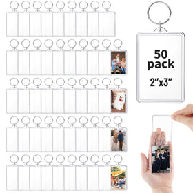 jojnawa 50pcs bulk acrylic keychains ready for personalized gifts and events