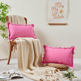 Set of 2 outdoor pillow covers for porch and patio