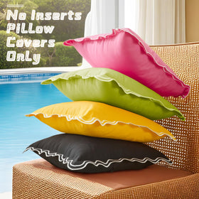 Pillow insert not included; pair with JOJOGOGO waterproof inserts