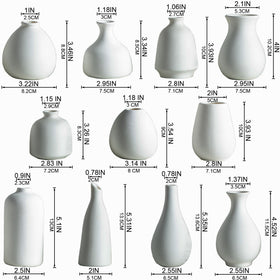 JOJUNO boho chic vase white porcelain finish adds versatile style