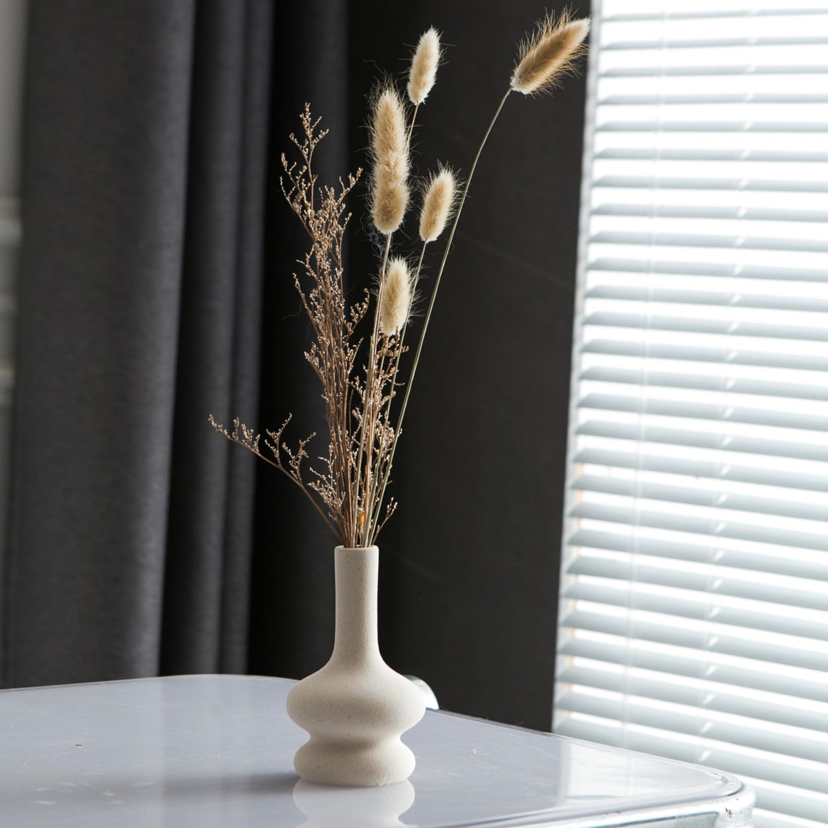 JOJUNO White Bud Vases living room centerpiece idea for modern decor