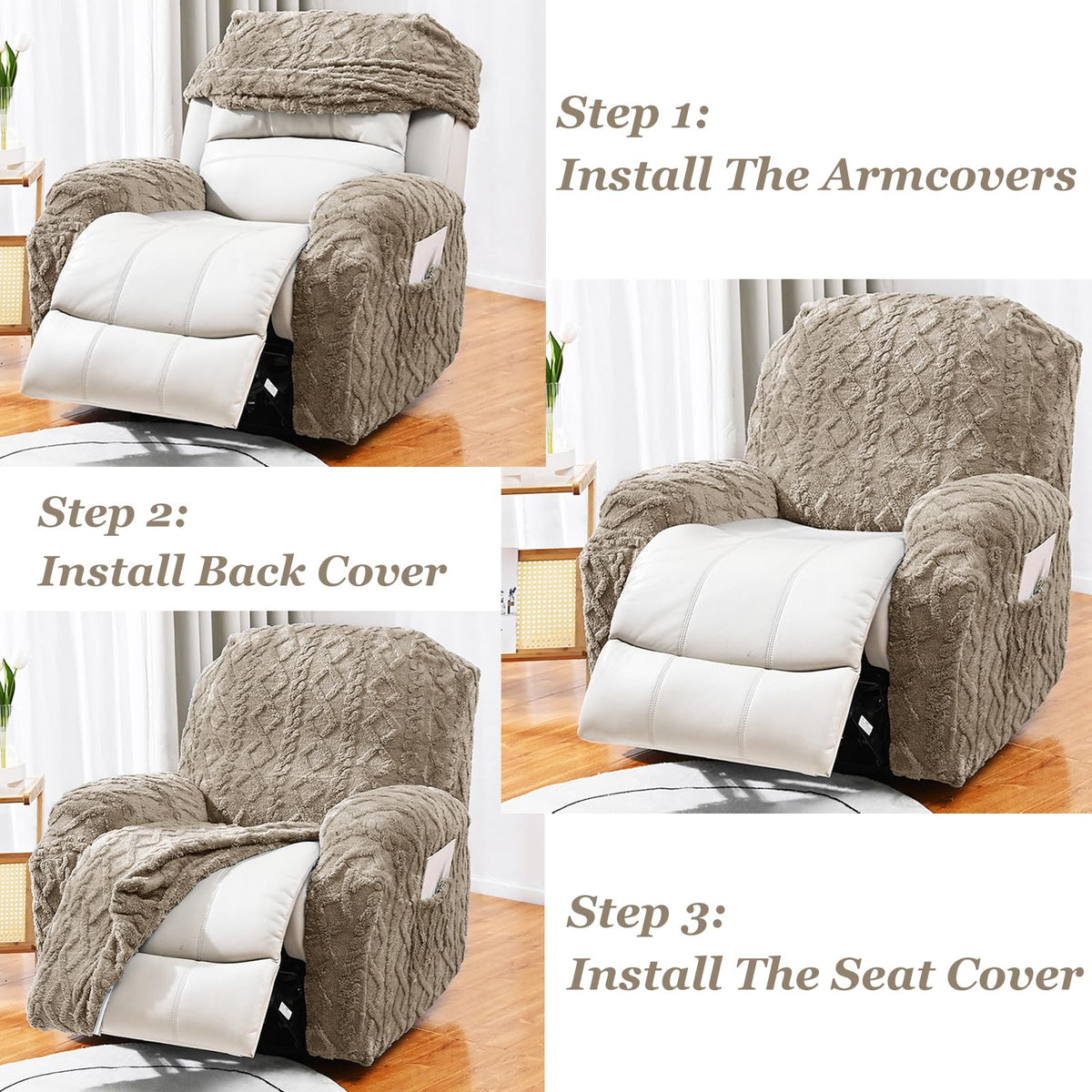 JOKIVTOU 4-piece set showing complete coverage with arm pieces