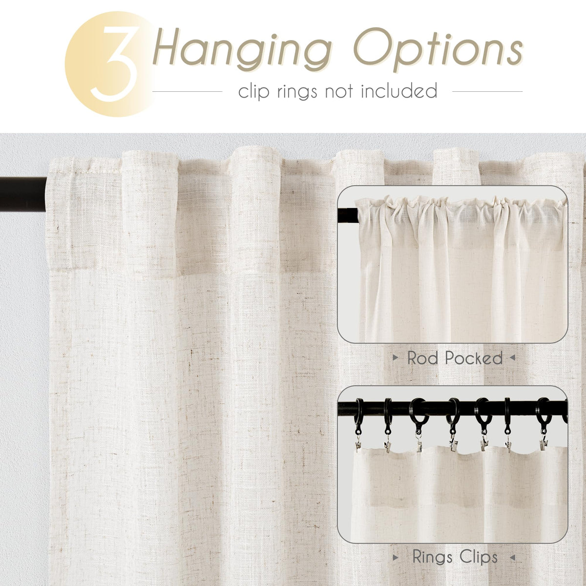 Jolilight light-filtering curtain diffuses sunlight for a soft glow