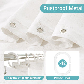 Inclusive 12 hooks for Jolilight curtain ready-to-hang setup