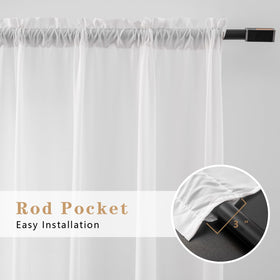JOLLADE 84-inch length suits tall windows with elegant drape