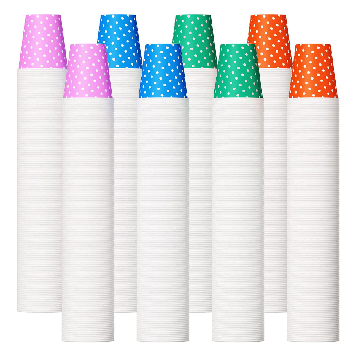 JOLLY PARTY dots 5oz cups bulk for easy party hydration and quick cleanup.