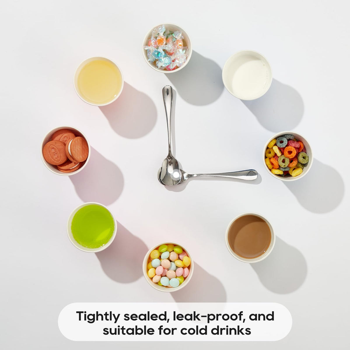 JOLLY PARTY mouthwash cups 5oz keep bathrooms organized and tidy.