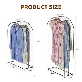 Jollygleam 50x24x10 bags protect longer garments with easy access.