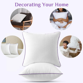 Versatile pillows suitable for bed, couch, and indoor decoration.