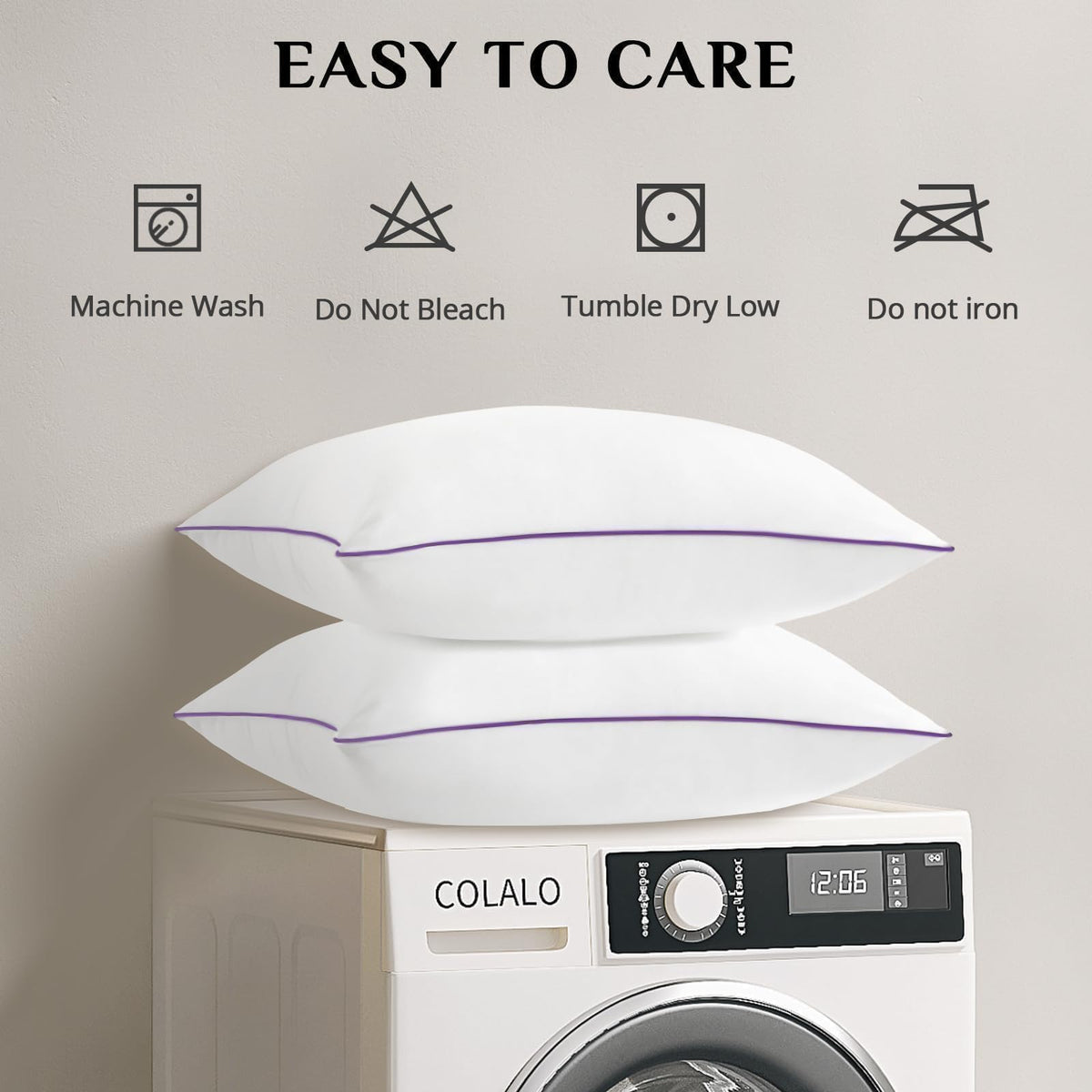 JOLLYVOGUE machine-washable care for easy cleaning and maintenance.