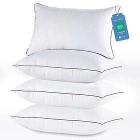 JOLLYVOGUE bed pillows set4 front view for hotel-quality comfort and support.