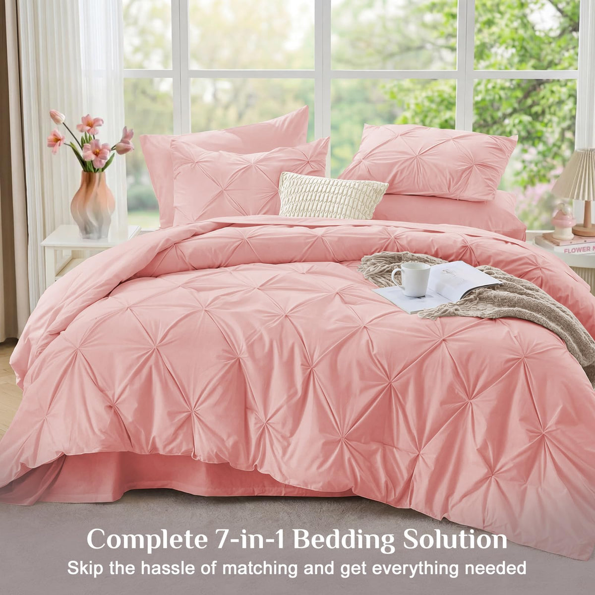 JOLLYVOGUE complete 7-piece set ready for bed setup