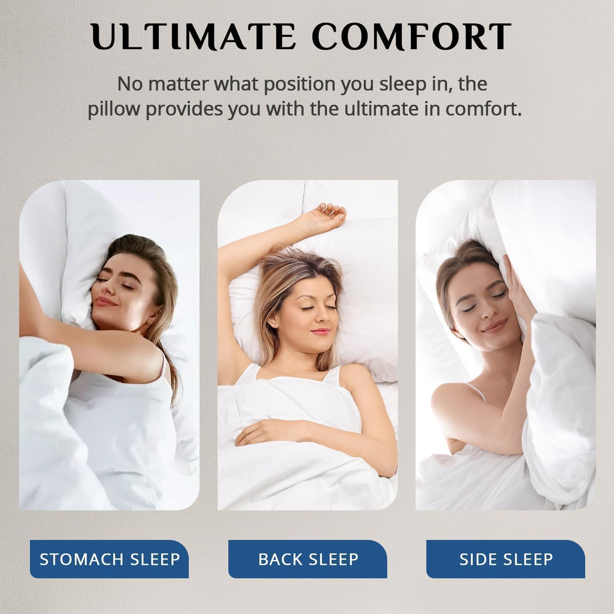 JOLLYVOGUE OEKO-TEX-certified pillow prioritizes safety for sensitive skin.