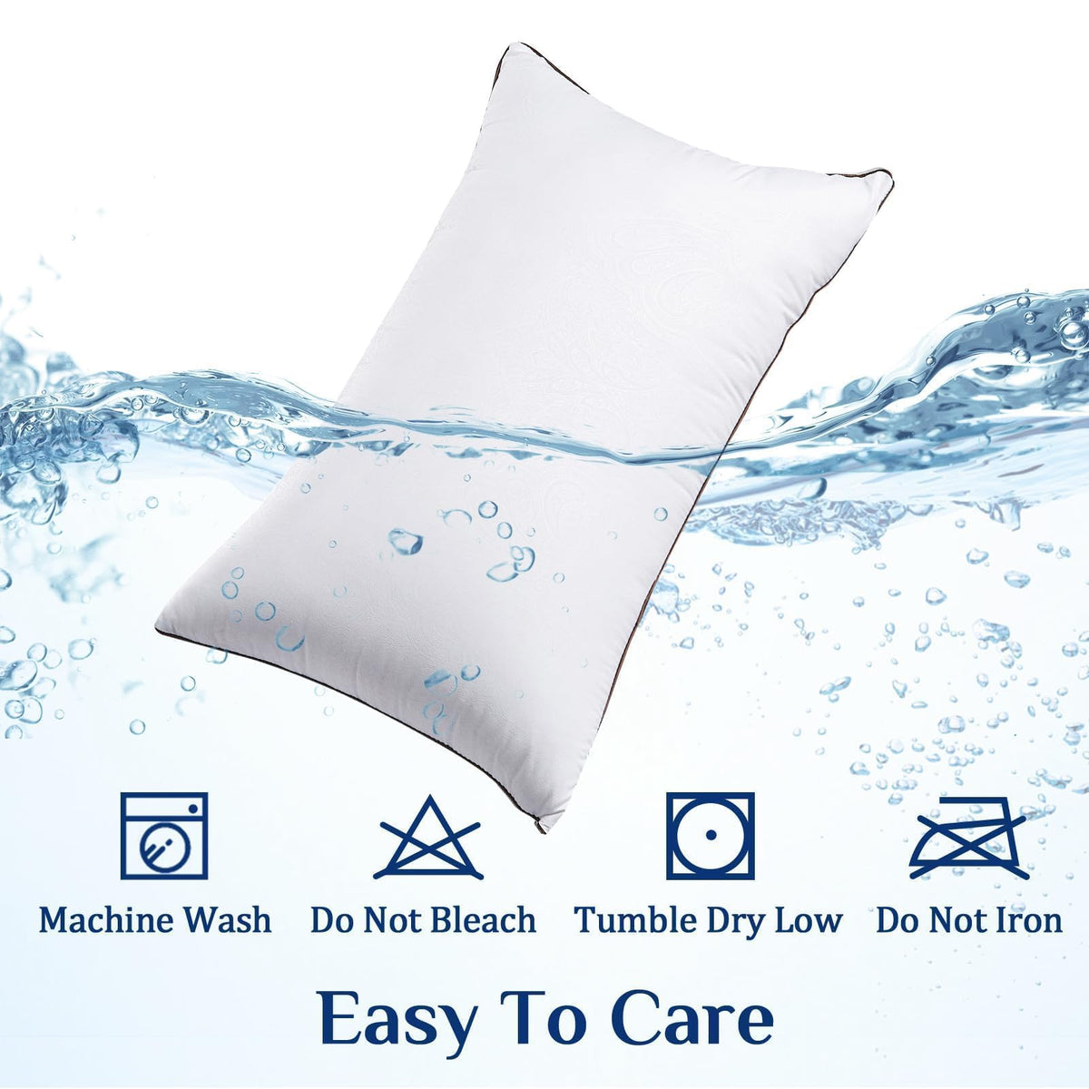 JOLLYVOGUE pillows machine-washable cover enables easy care and reuse.