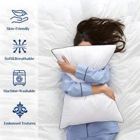 JOLLYVOGUE pillows vacuum-sealed pack illustrates compact storage and freshness.
