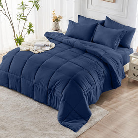 JOLLYVOGUE Queen comforter after wash regains plush loft