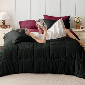 JOLLYVOGUE Queen Comforter Set machine washable and quick-dry care for busy households