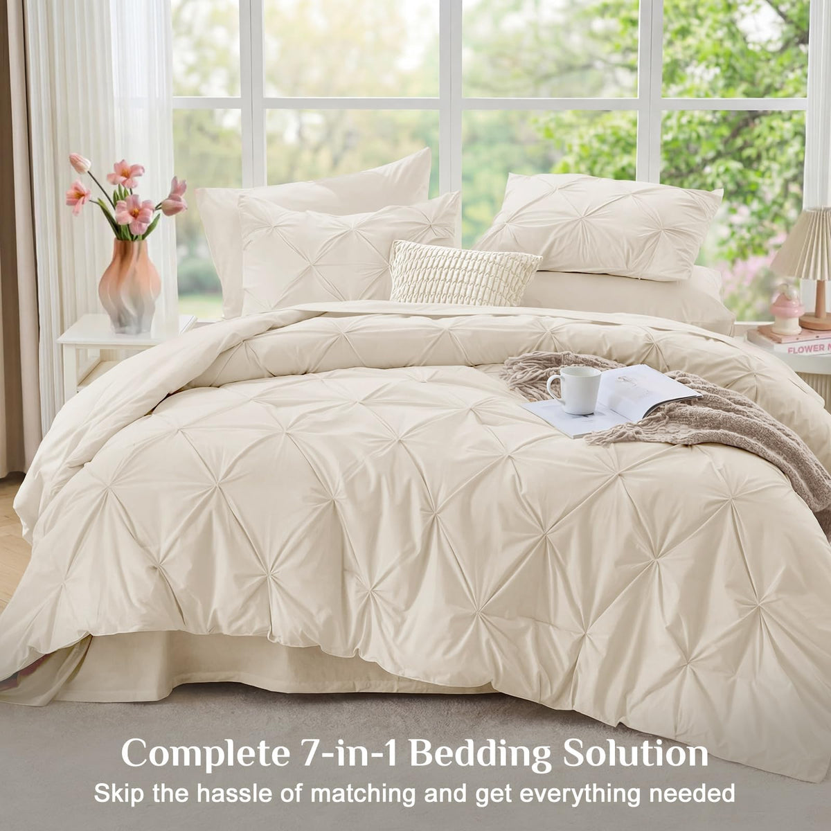 JOLLYVOGUE comforter texture closeup highlights premium microfiber quality