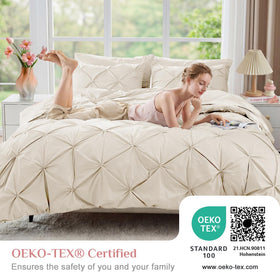 JOLLYVOGUE queen fitted sheet offers secure fit and easy care