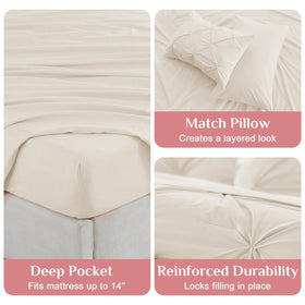 JOLLYVOGUE queen pillow shams add a polished finishing touch