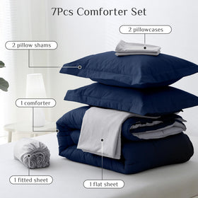 JOLLYVOGUE queen pillow shams with neat stitching for a coordinated look