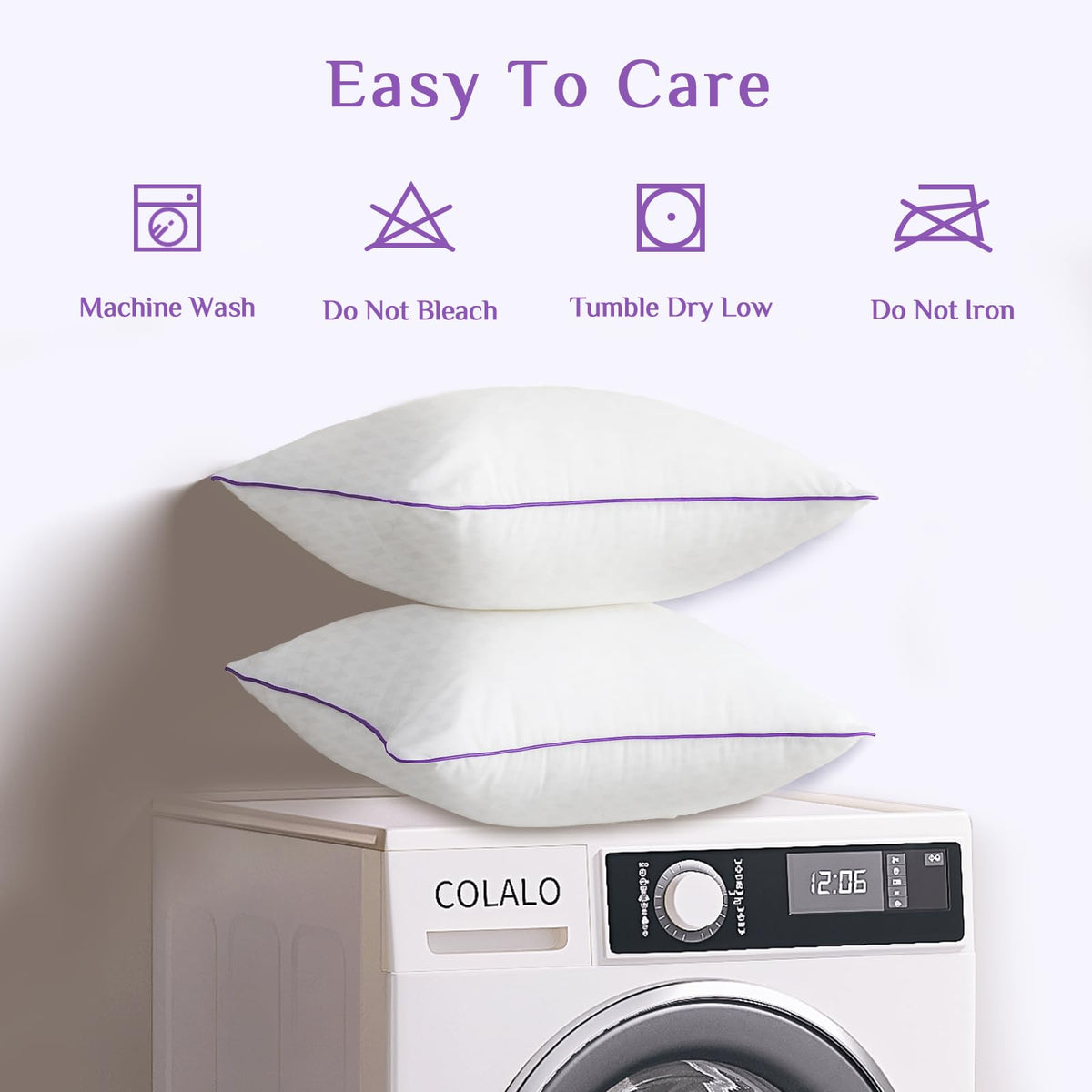 Two pillows in a pack ready for immediate styling.