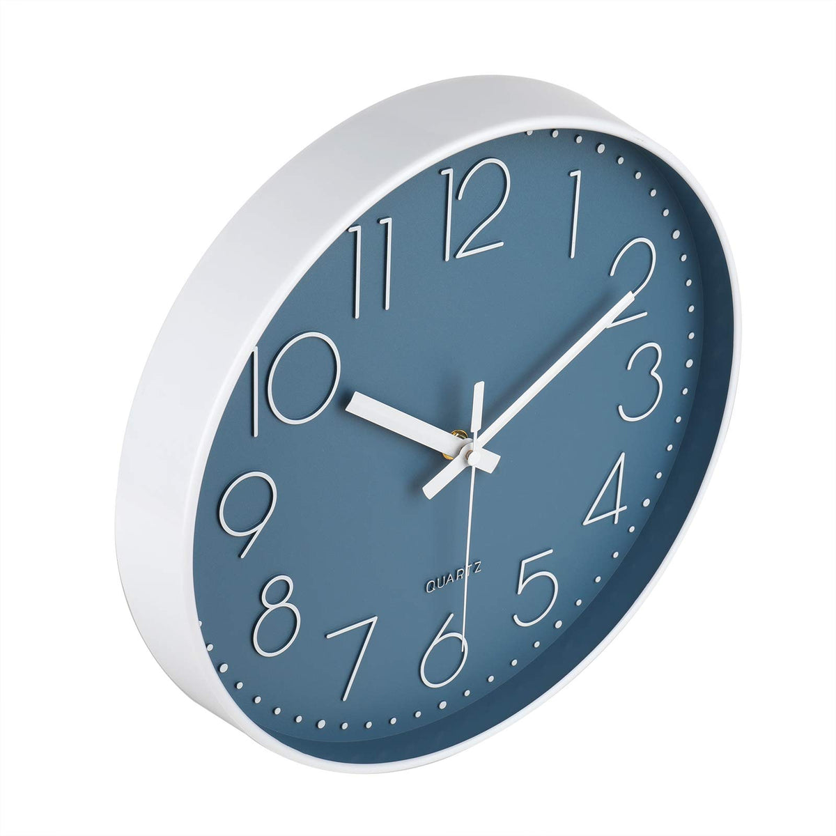 jomparis blue wall clock bedroom use promotes peaceful timekeeping.