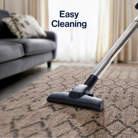 Jonathan Y Ourika easy-care rug cleans with mild soap and water